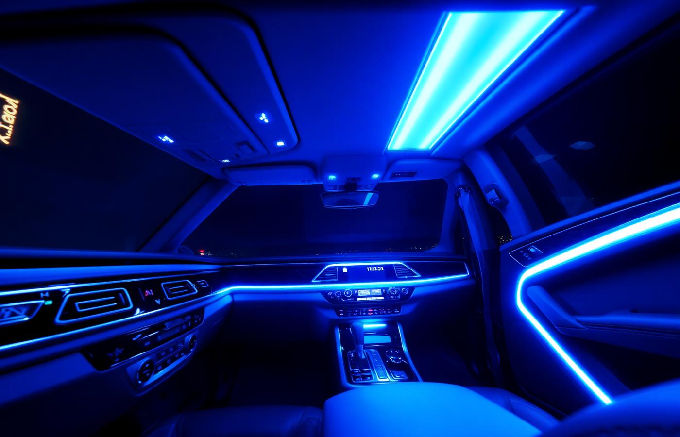 Car interior ambient lighting in Trichy