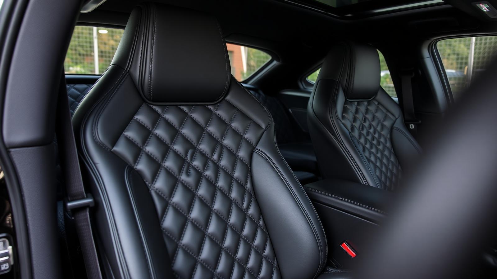 Diamond stitched seat cover