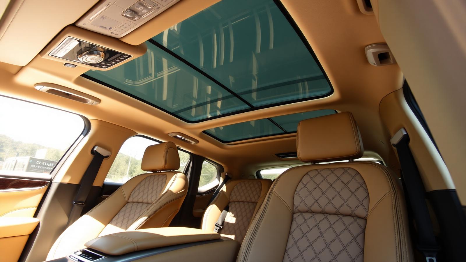 Executive car seat lining